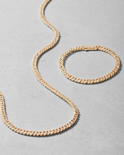 Iced Out Cuban Set 5mm