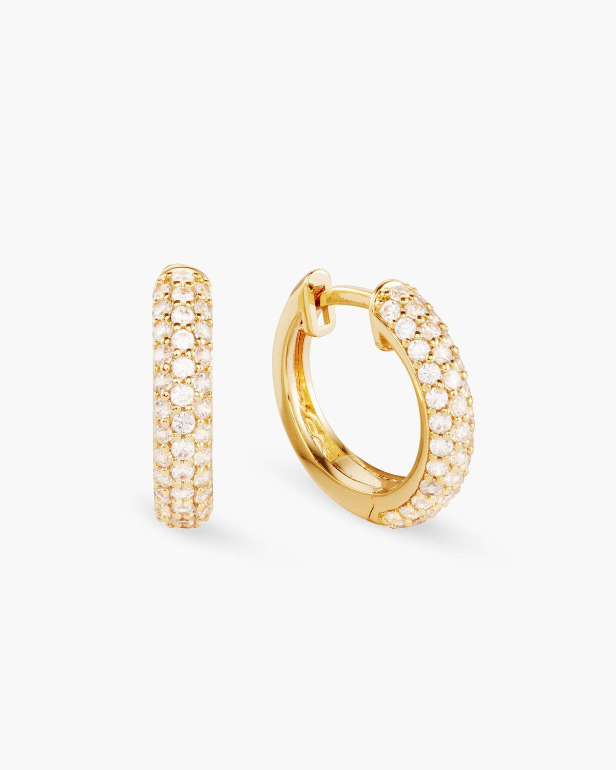 Iced Out Hoop Earrings