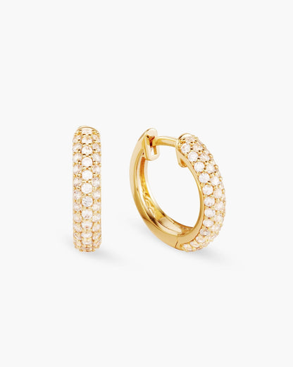Iced Out Hoop Earrings