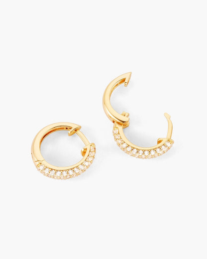 Women's Iced Out Hoop Earrings