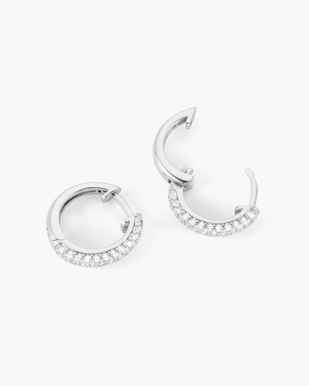 Women's Iced Out Hoop Earrings