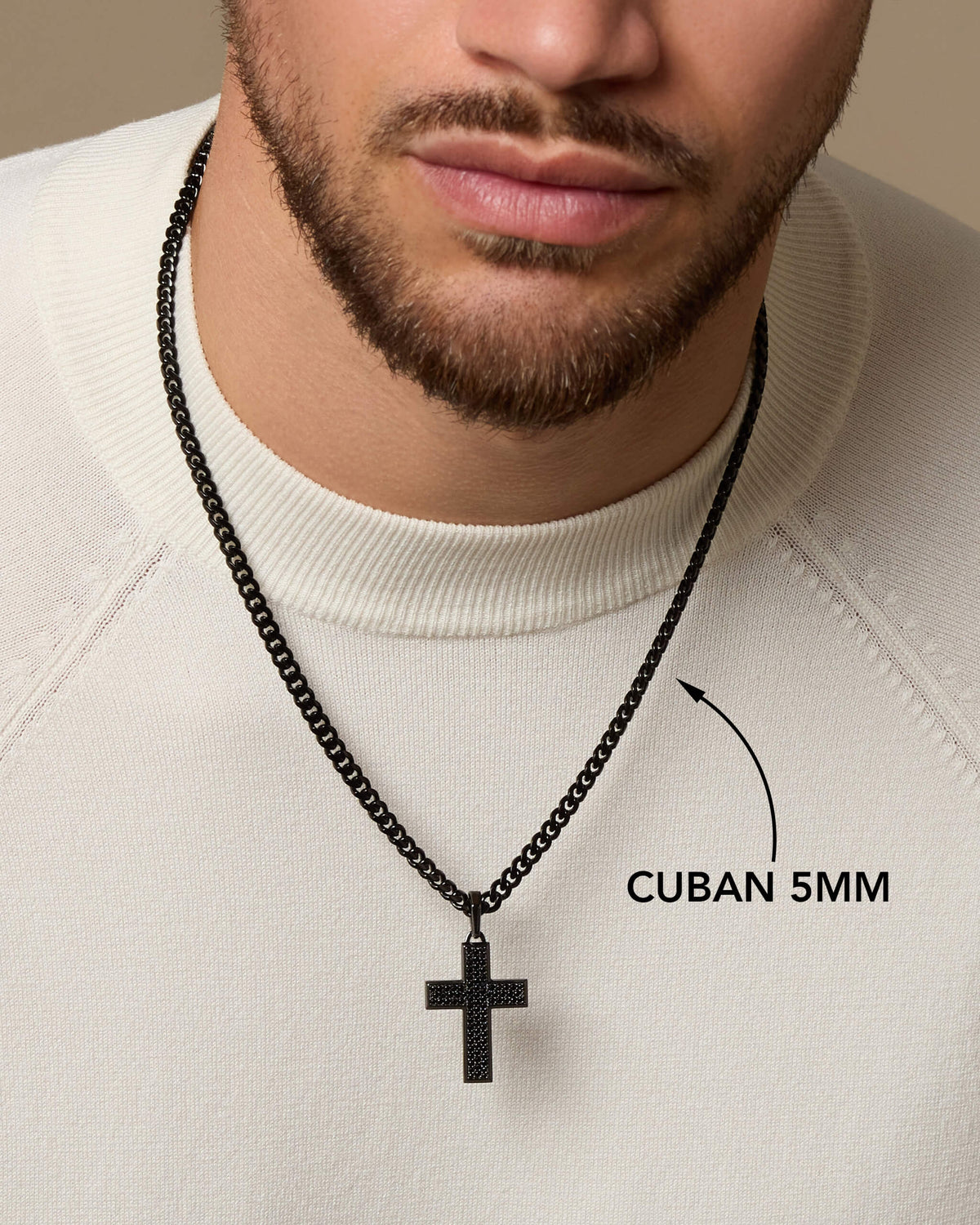 Iced Out Mosaic Cross Pendant