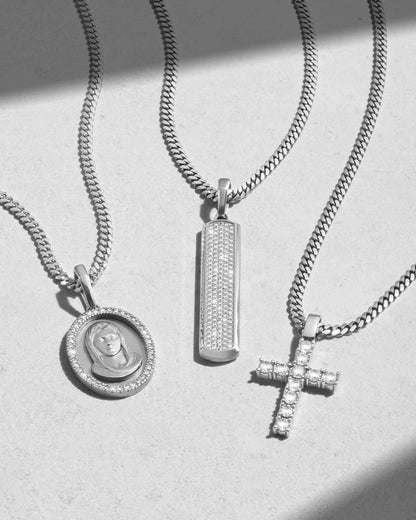 Women's Studded St. Mary Pendant