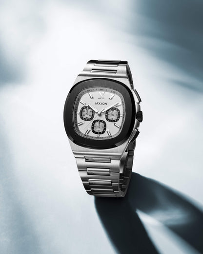 JX1 Chronograph Watch + Cuban Link Chain 8mm