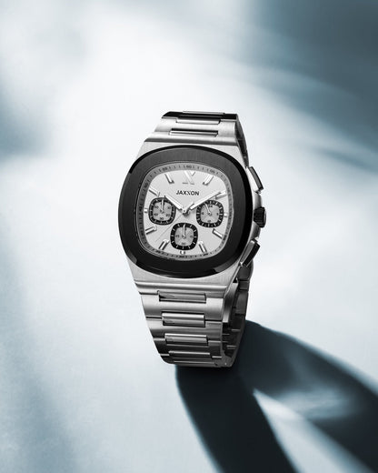JX1 Chronograph Watch + Cuban Link Bracelet 5mm