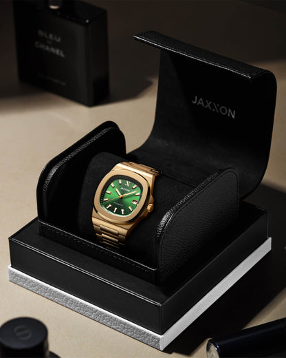 JX1 Automatic Watch + Cuban Link Chain 8mm