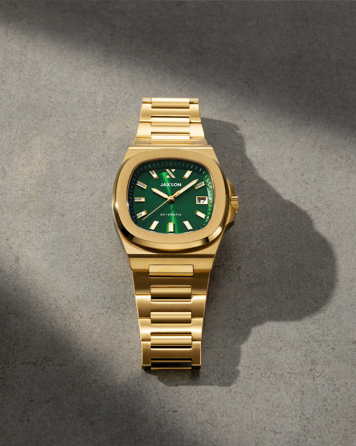 JX1 Automatic Watch + Cuban Link Chain 8mm