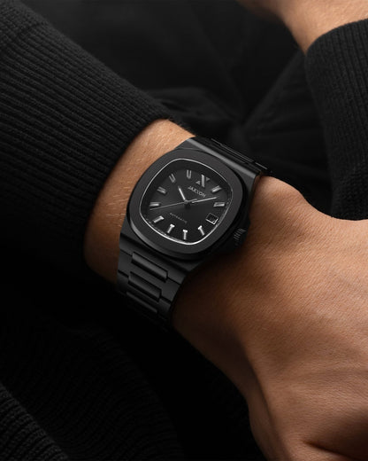 JX1 Automatic Watch + Cuban Link Chain 8mm