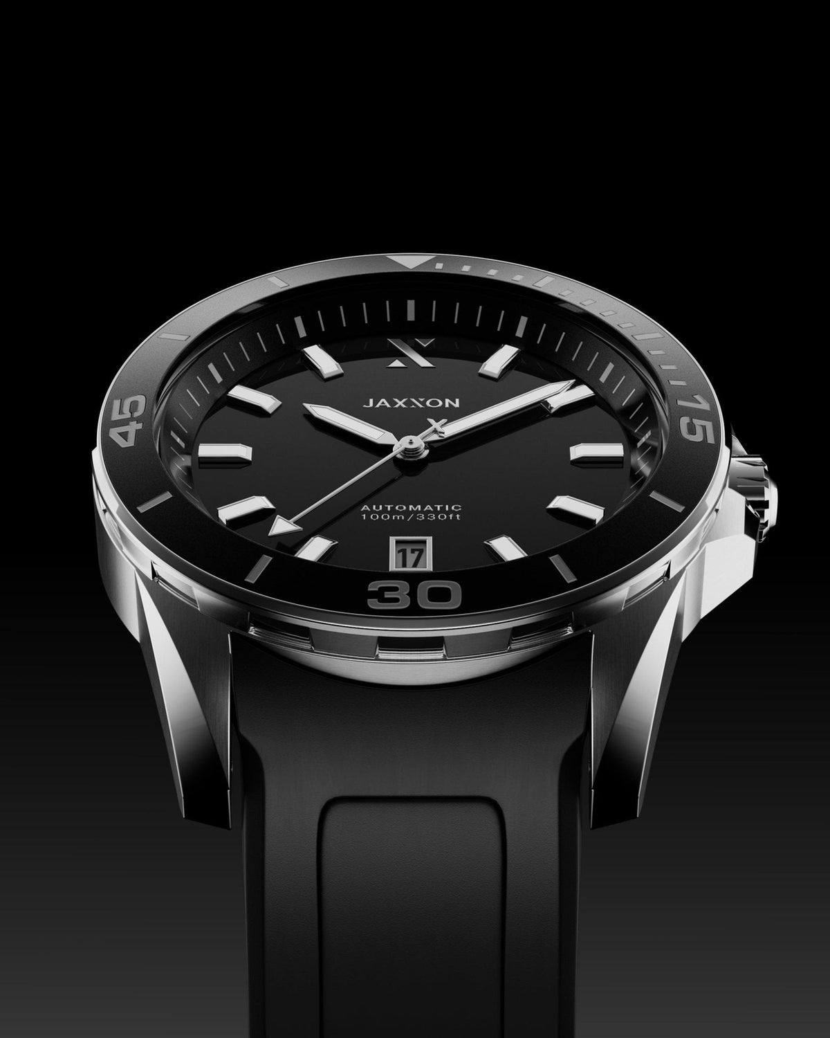 JX2 Dive Watch + Cuban Link Chain 8mm