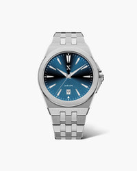 Silver/Blue