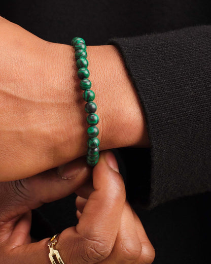 Malachite Beaded Bracelet