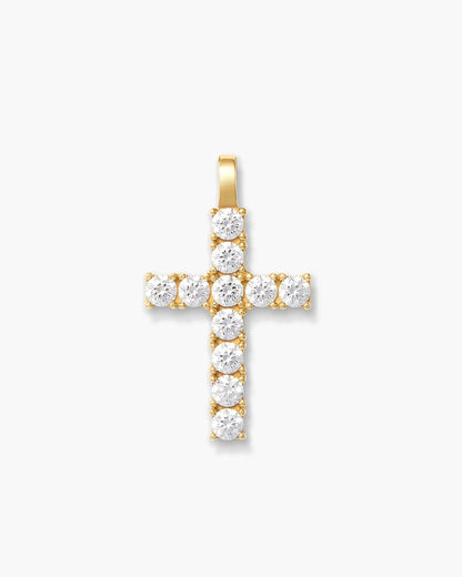 Micro Studded Cross Pendant