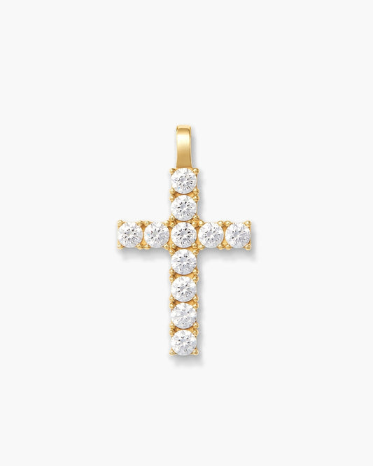 Micro Studded Cross Pendant