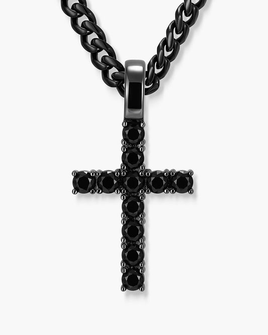 Micro Studded Cross Pendant