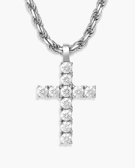 Micro Studded Cross Pendant