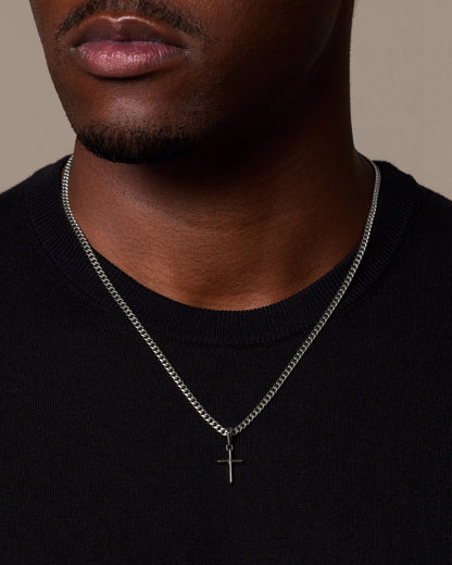 Mini Architectural Cross Pendant