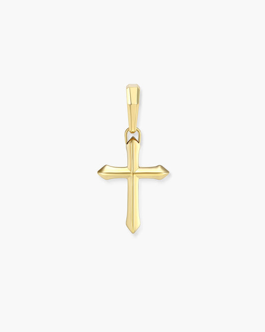 Mini Architectural Cross Pendant
