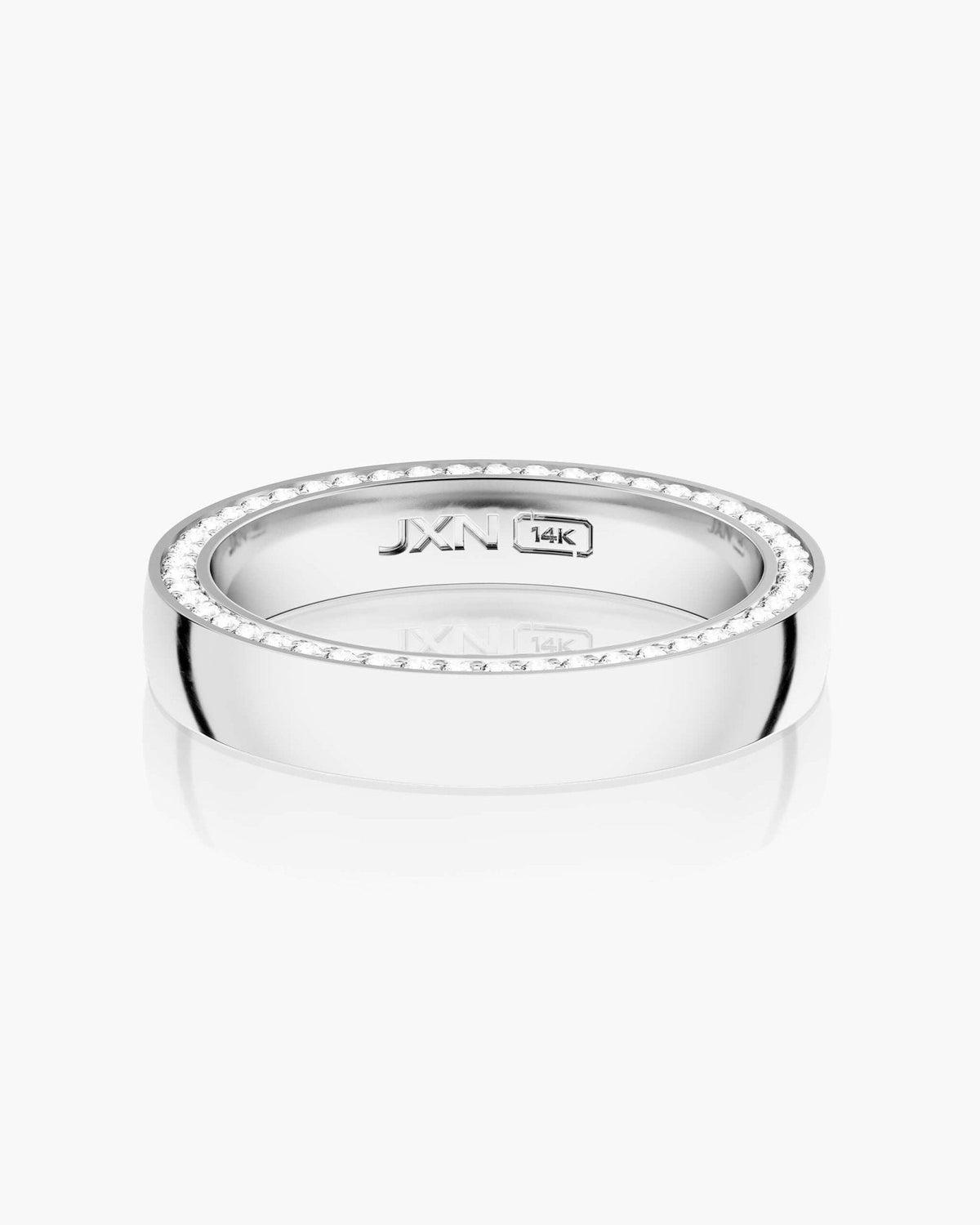 Modern Classic Diamond Framed Band 4mm