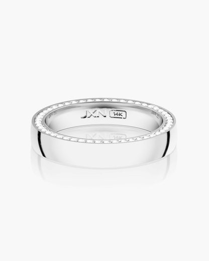 Modern Classic Diamond Framed Band 4mm