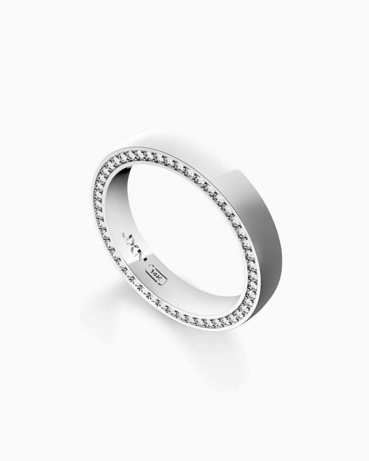 Modern Classic Diamond Framed Band 4mm
