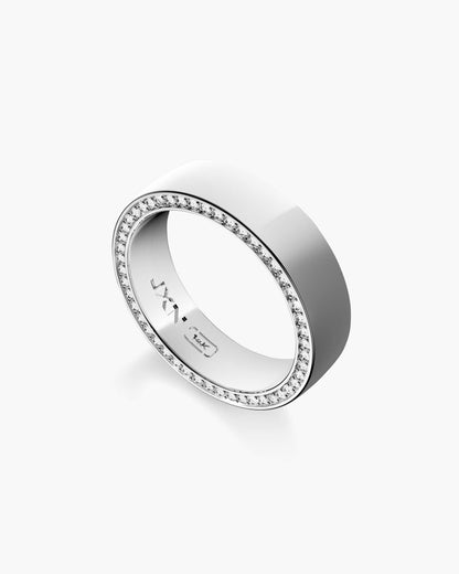 Modern Classic Diamond Framed Band 6mm
