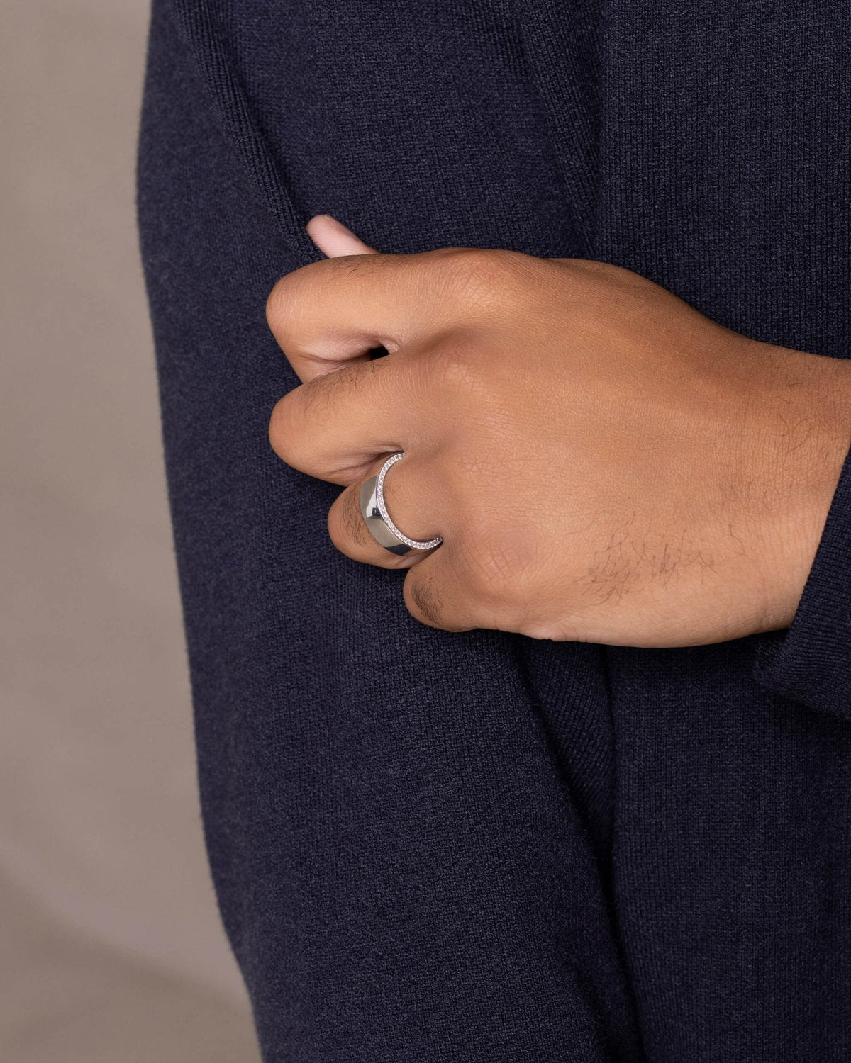 Modern Classic Diamond Framed Band 6mm