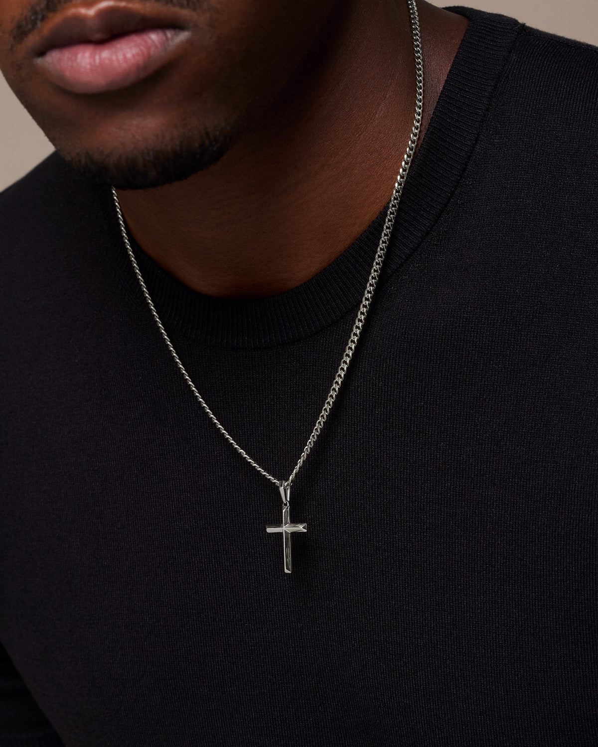 Architectural Cross Pendant