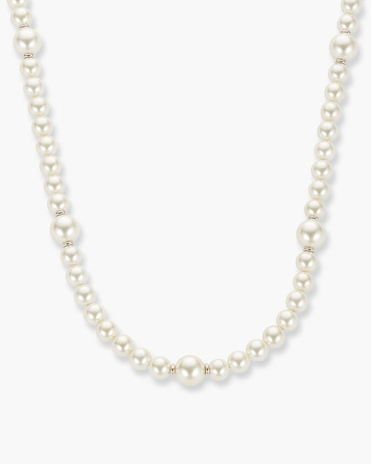Offset Pearl Necklace