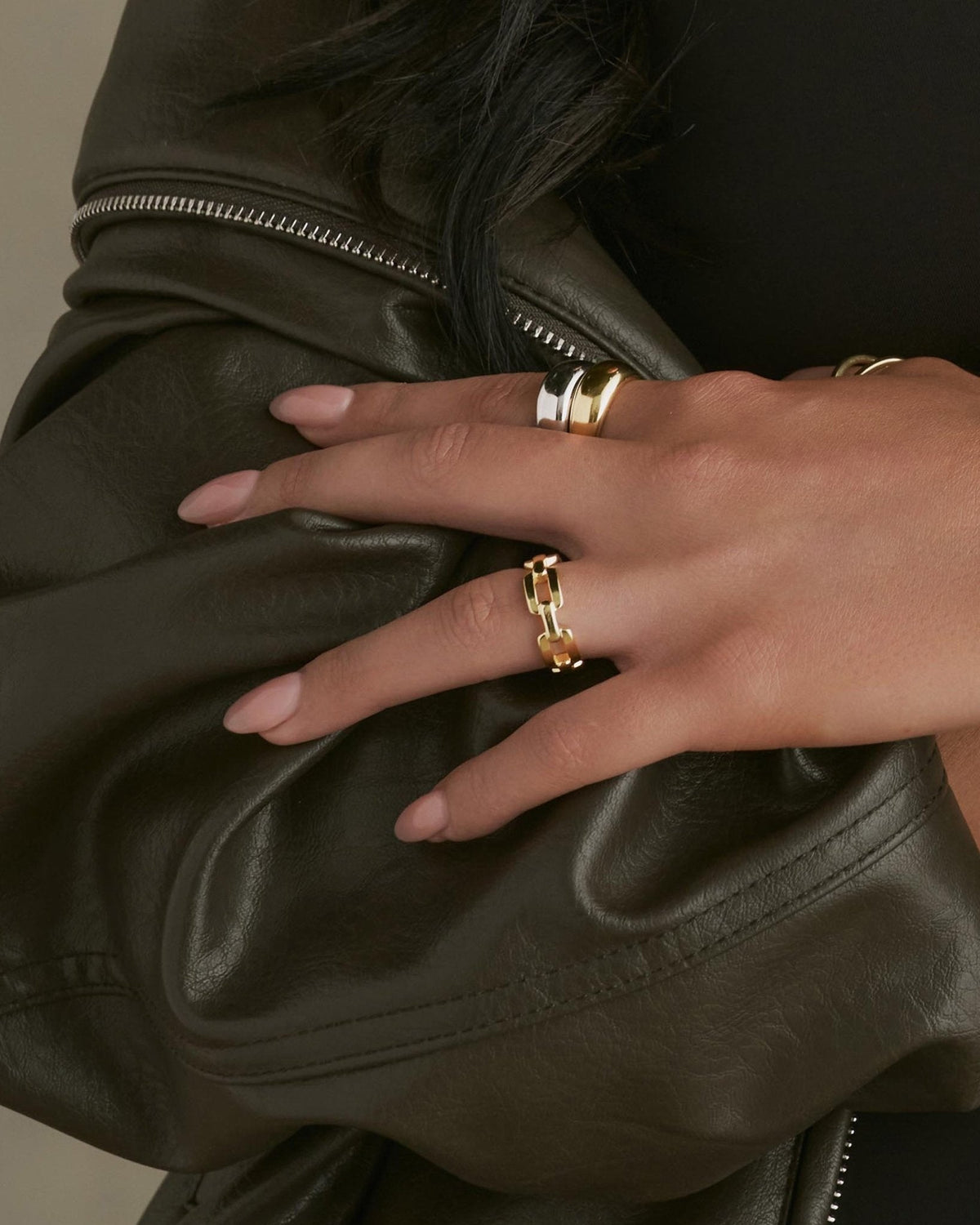 Women's Paperclip Ring Gold