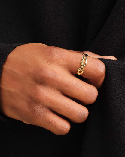 Paperclip Ring Gold