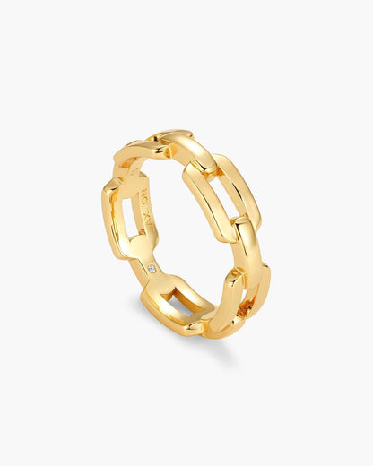 Paperclip Ring Gold