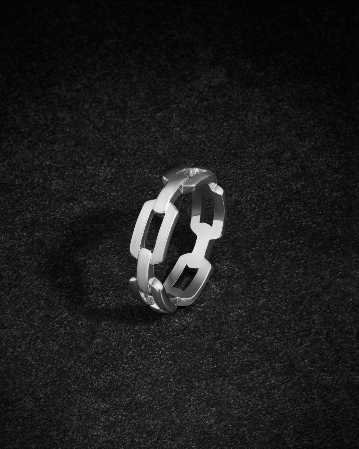 Women's Paperclip Ring Silver