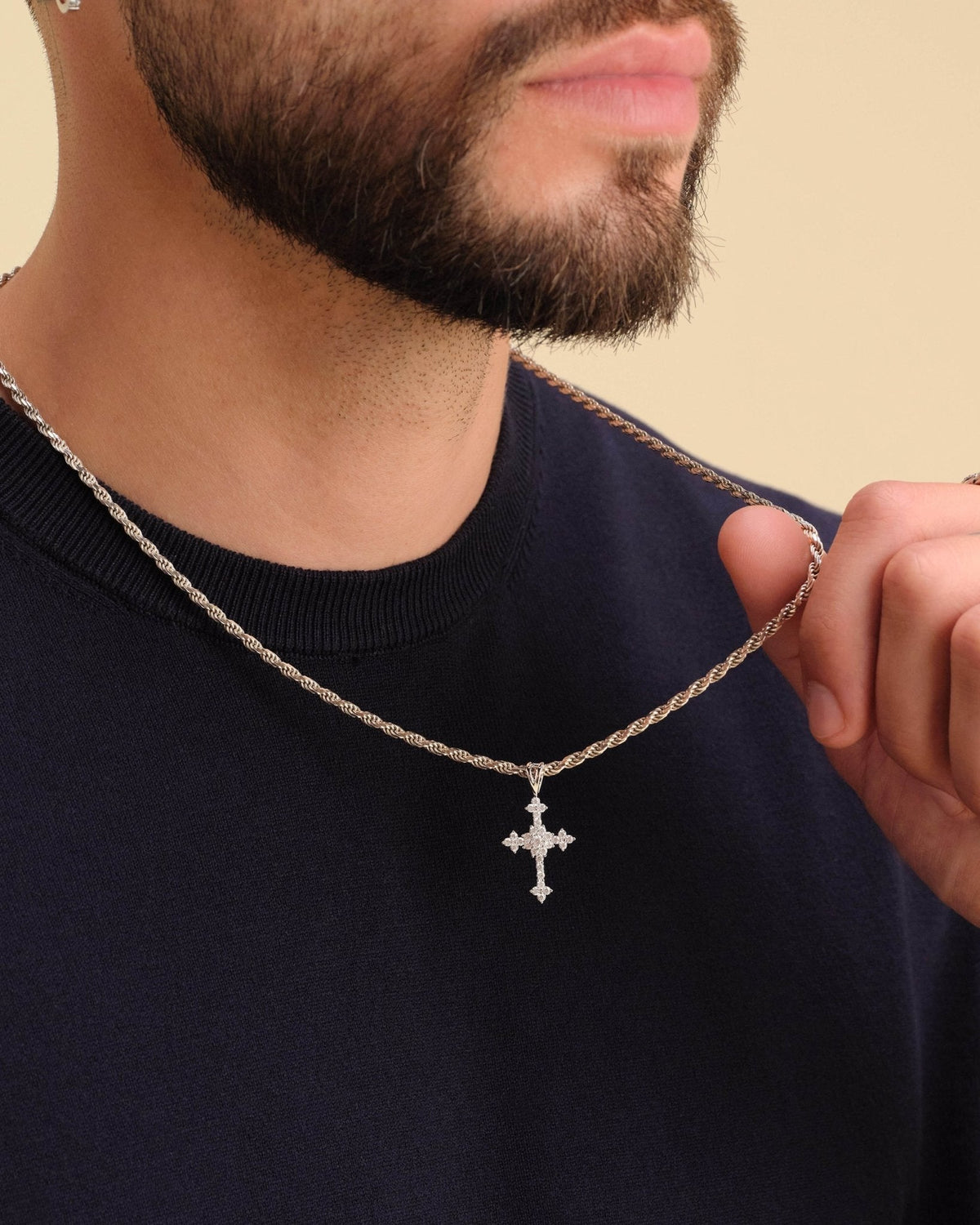 Pavé Cross Pendant