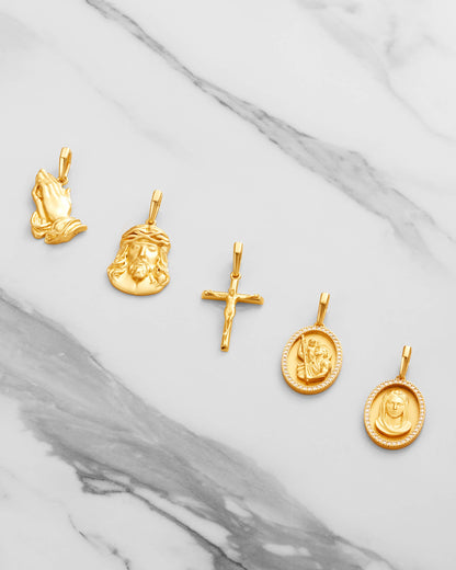 Women's Studded St. Mary Pendant