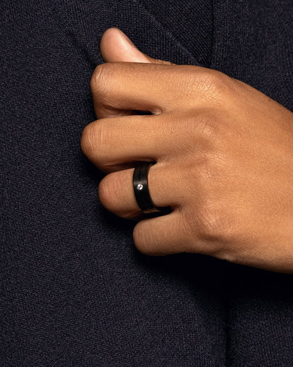 Single Stone Comfort Fit Band 7mm