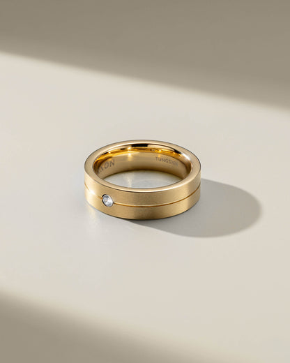 Single Stone Comfort Fit Band 7mm