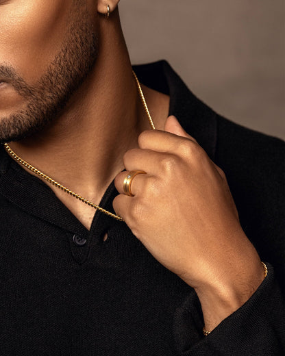 Single Stone Comfort Fit Band 7mm