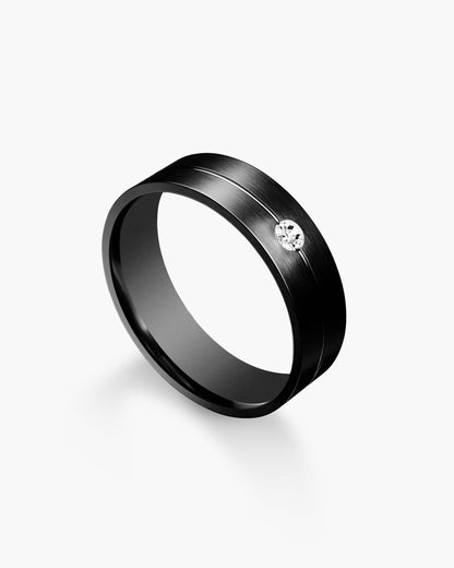 Single Stone Comfort Fit Band 7mm