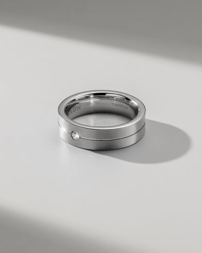 Single Stone Comfort Fit Band 7mm