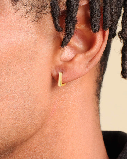 Square Huggie Earrings