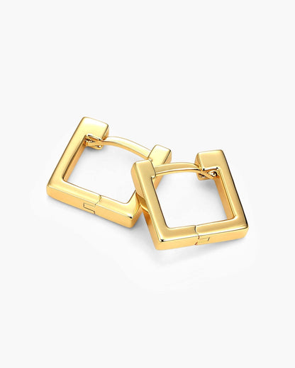 Square Huggie Earrings