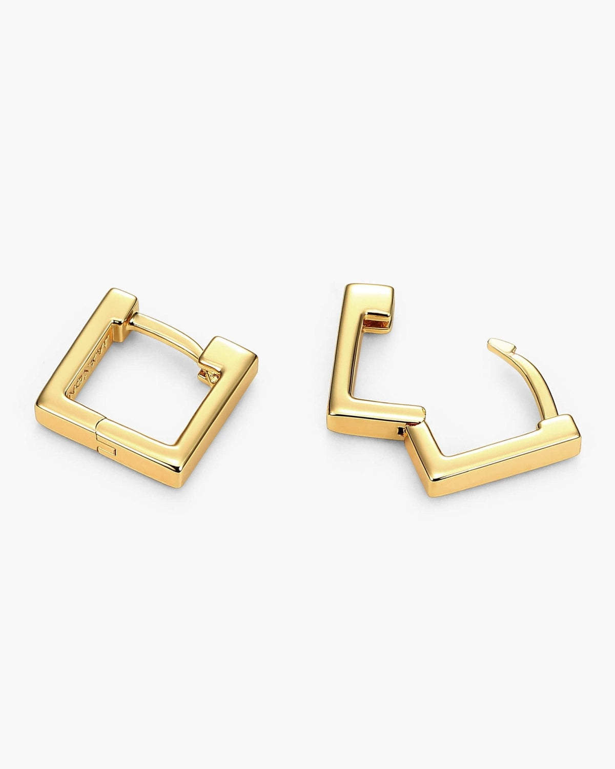 Women's Square Huggie Earrings