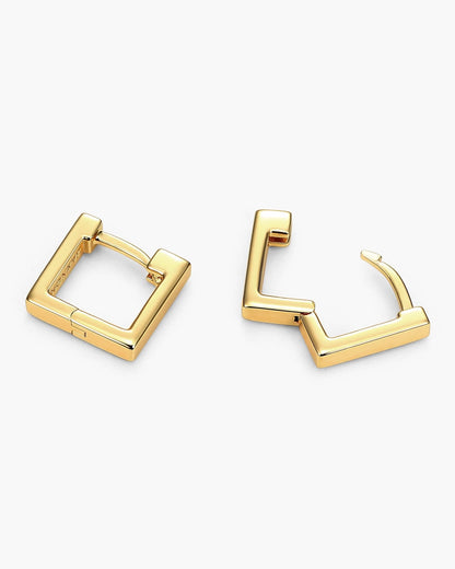 Square Huggie Earrings