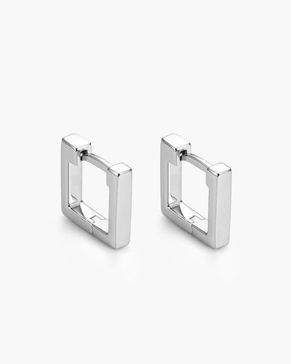 Square Huggie Earrings