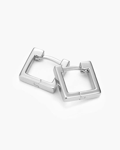 Women's Square Huggie Earrings