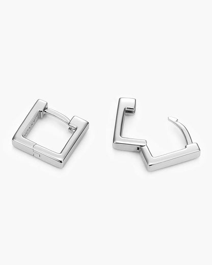 Square Huggie Earrings