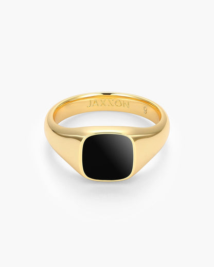 Square Signet Ring Gold