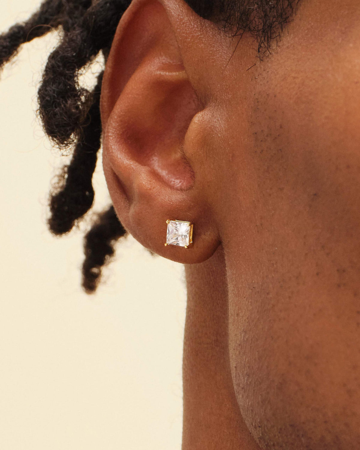 Square Stud Earrings 5mm
