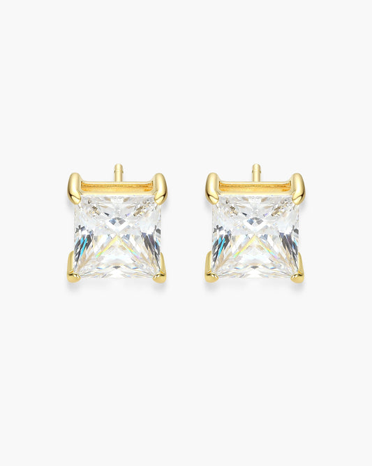 Square Stud Earrings 7mm