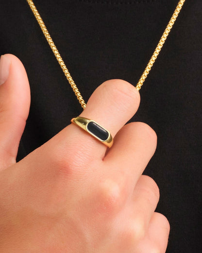 Stadium Signet Ring Gold